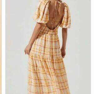 ASTR The Label Women's Yellow and Orange Dress S